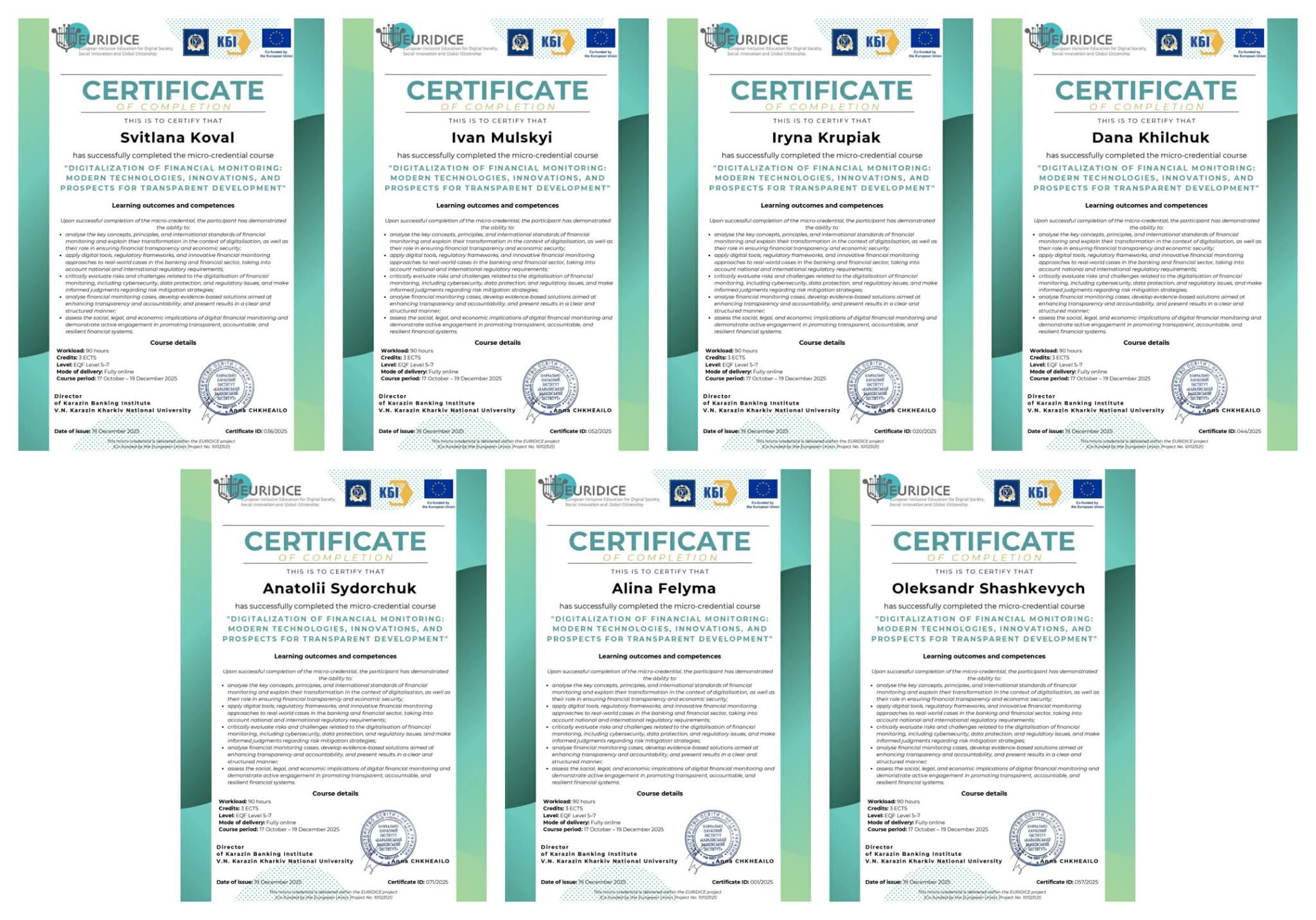 Фінанси майбутнього: стажування викладачів і студентів кафедри фінансів ім. С. І. Юрія